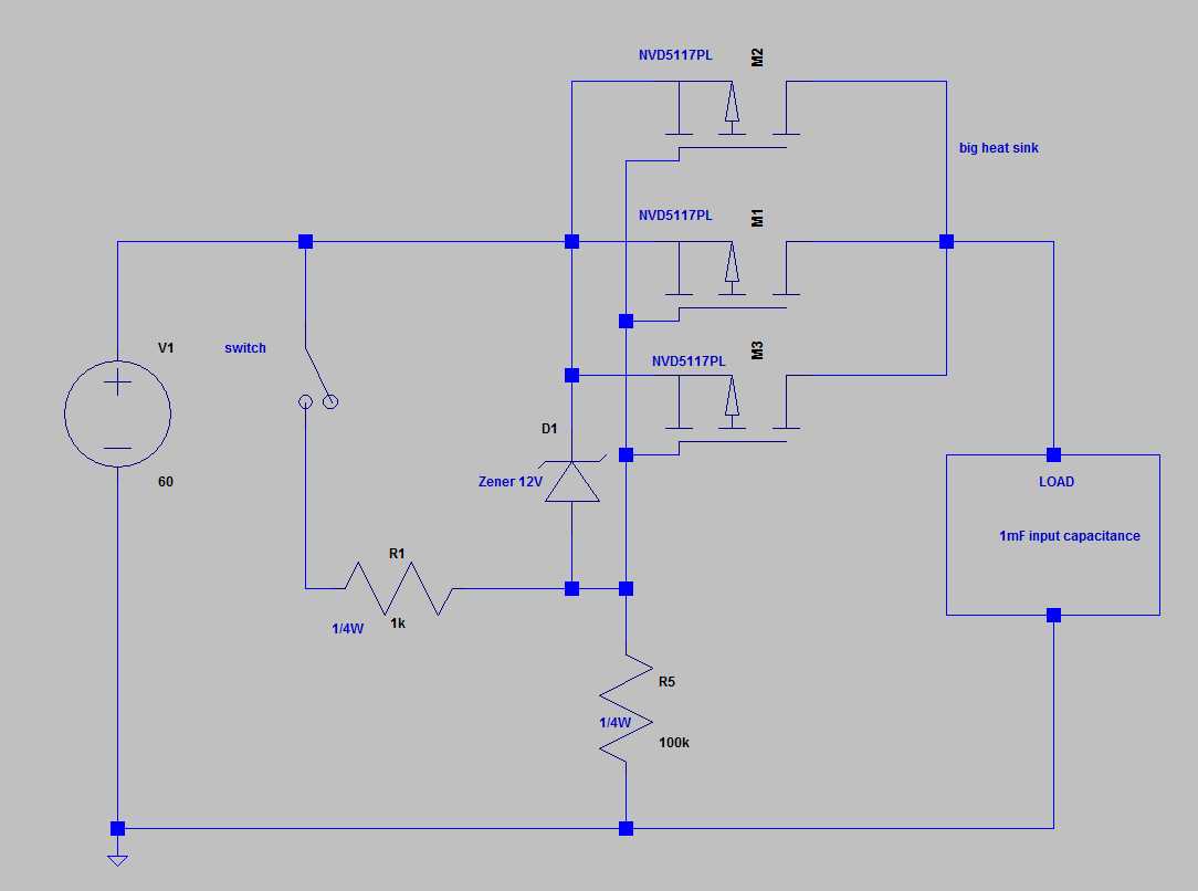 Electrical Engineering High Power Switch High Side vs. Low Side Switching