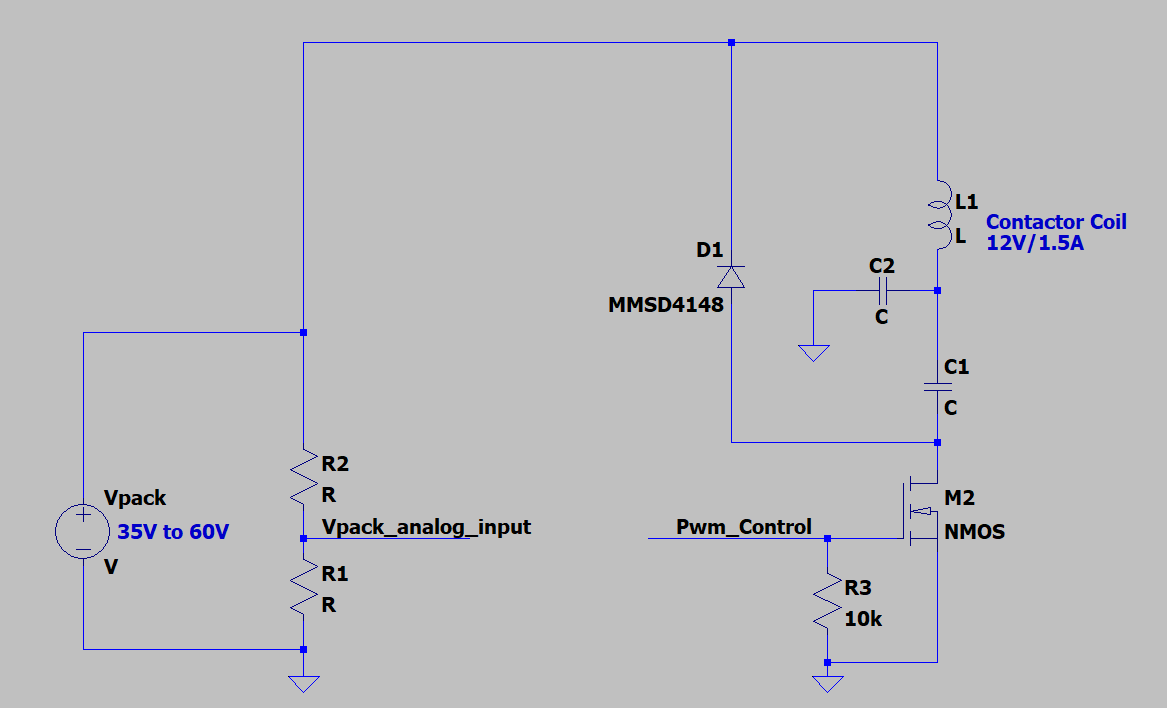 Electrical Engineering Contactor control Higher voltage PWM
