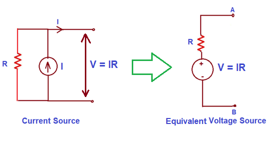 Source Transformation Explained with Examples Electrical Concepts