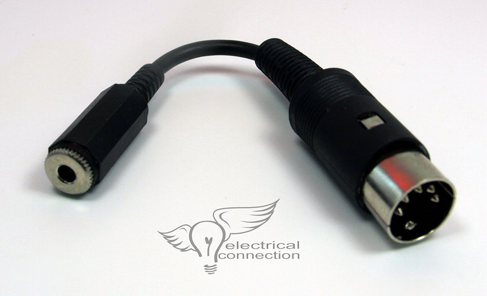 Din to 3.5mm Headset Adapter Electrical Connection