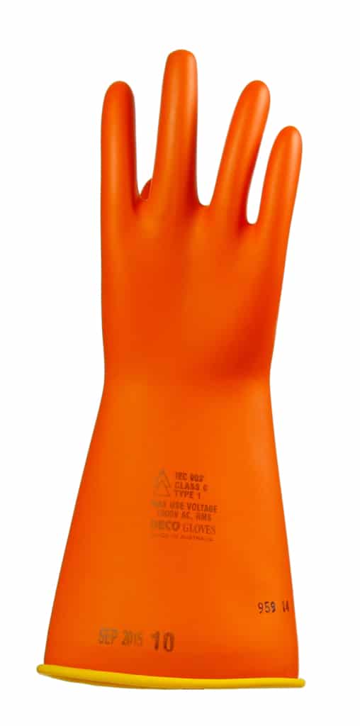 Deco 1000V Insulated Gloves Electrical Factory Outlet