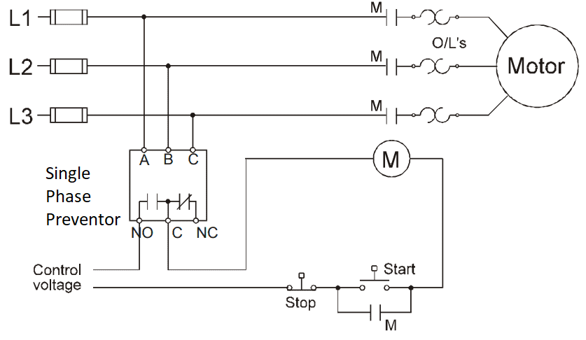 To Make Test The Working Of Single Phase Preventer Using Contactor Control Free Electrical Notebook Theory And Practical