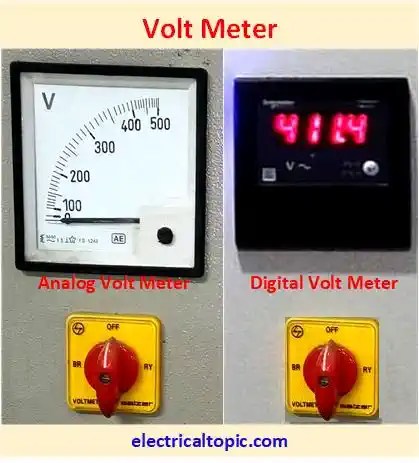 Volt meter: types, connection diagram and working principle.