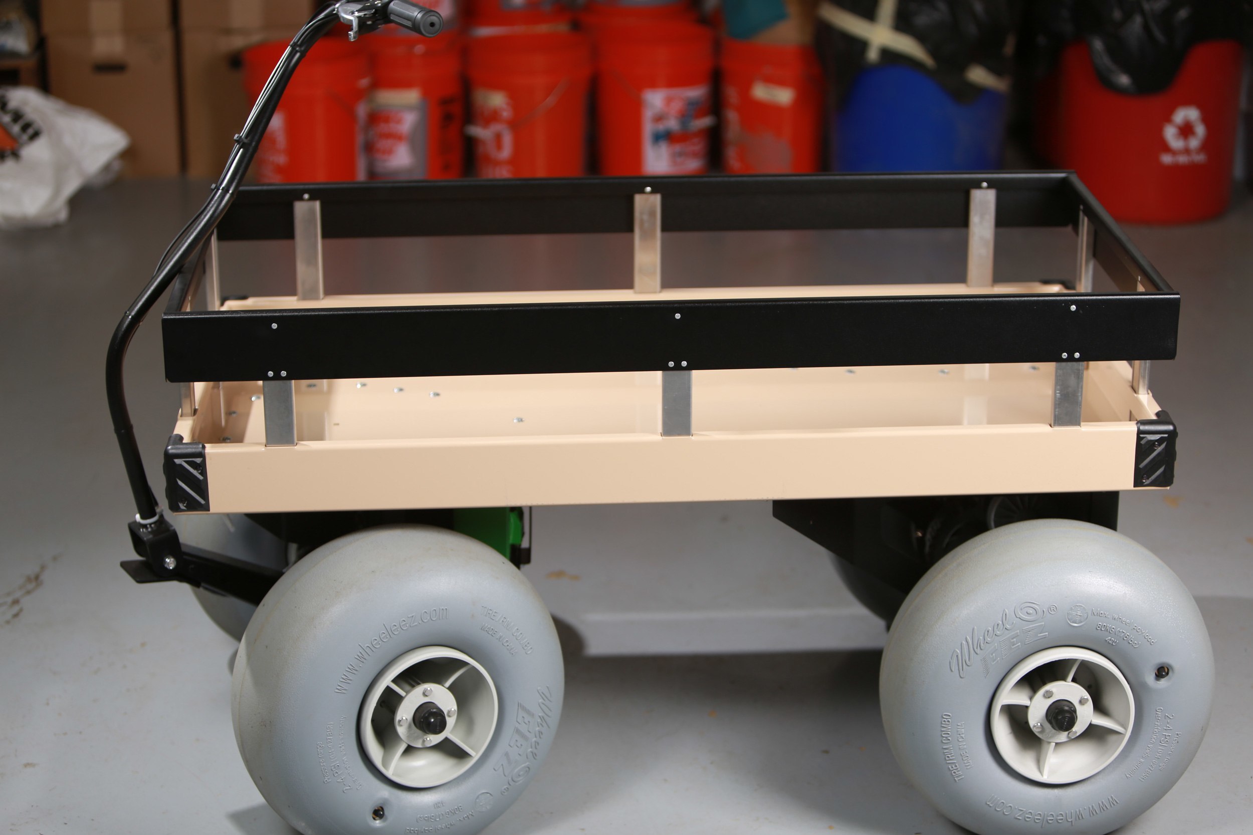 Electric Beach Cart, 16" Gray Wheels Electric Beach Cart