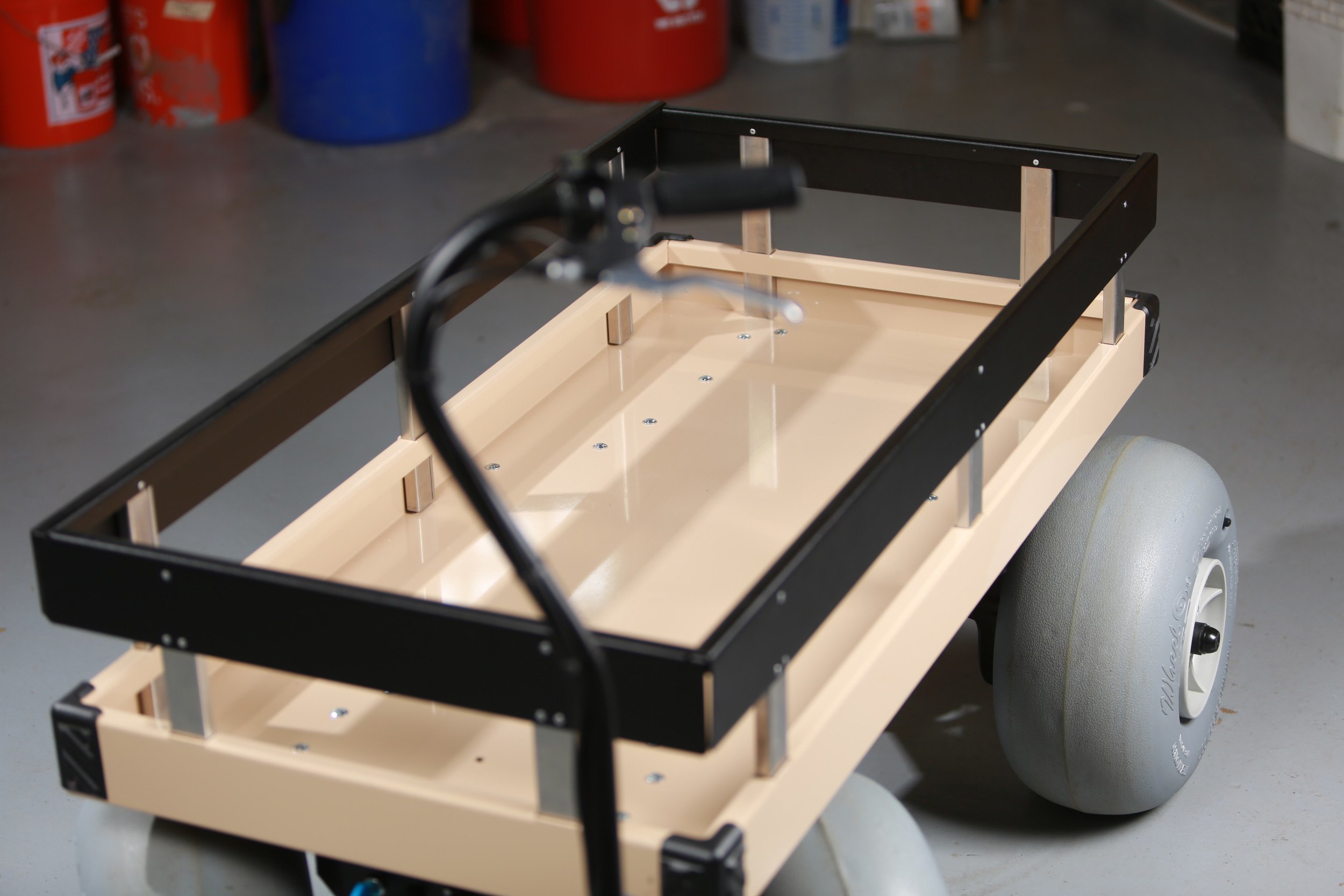 Electric Beach Cart, 16" Gray Wheels Electric Beach Cart