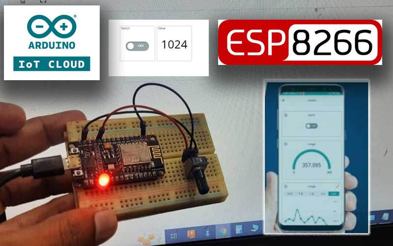Arduino IOT Cloud with ESP8266 tutorial Electric DIY Lab