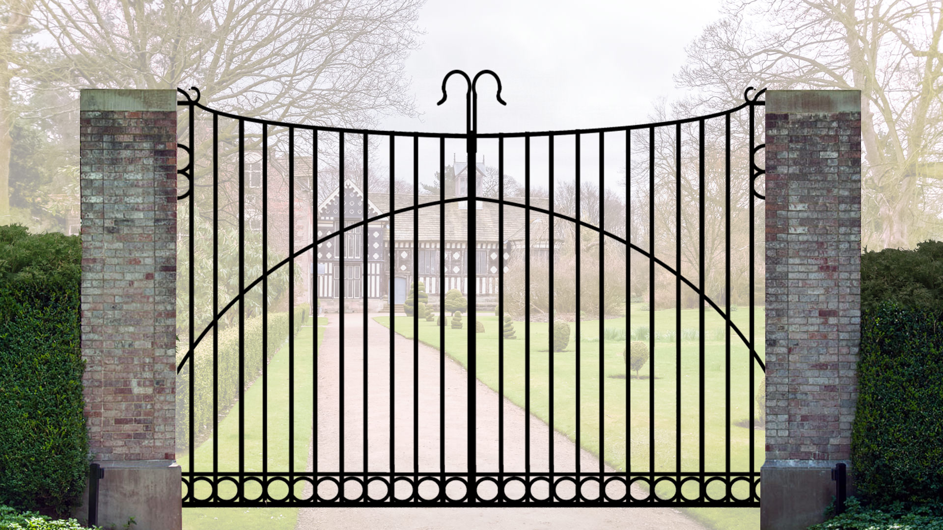 Eclipse Wrough Iron Electric driveway automation gates Electric Gates UK