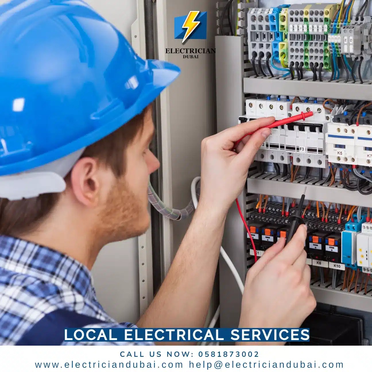 Local electrical services 0581873002 Electrician Dubai كهربائي دبي