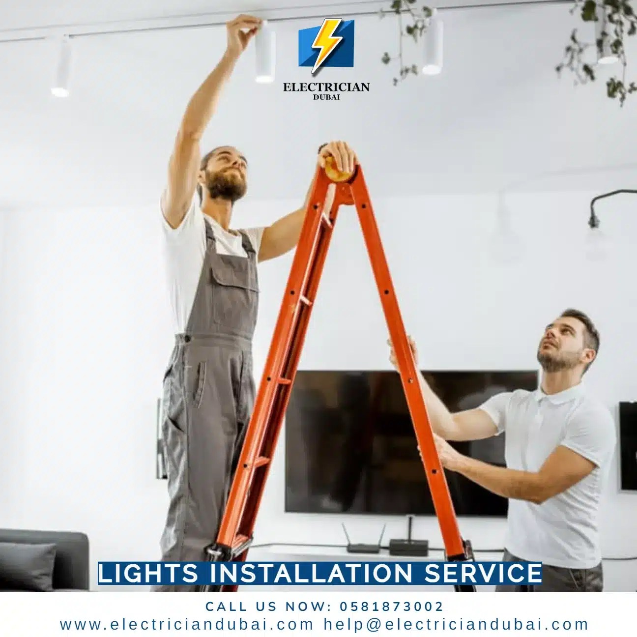 Lights Installation Service In Dubai 0581873002