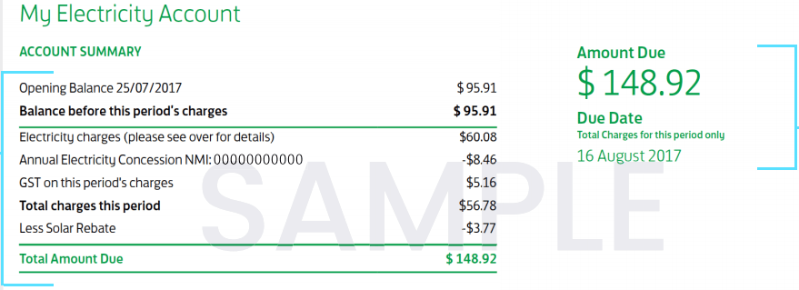 How to Read Your Electricity Bill Electricity Wizard