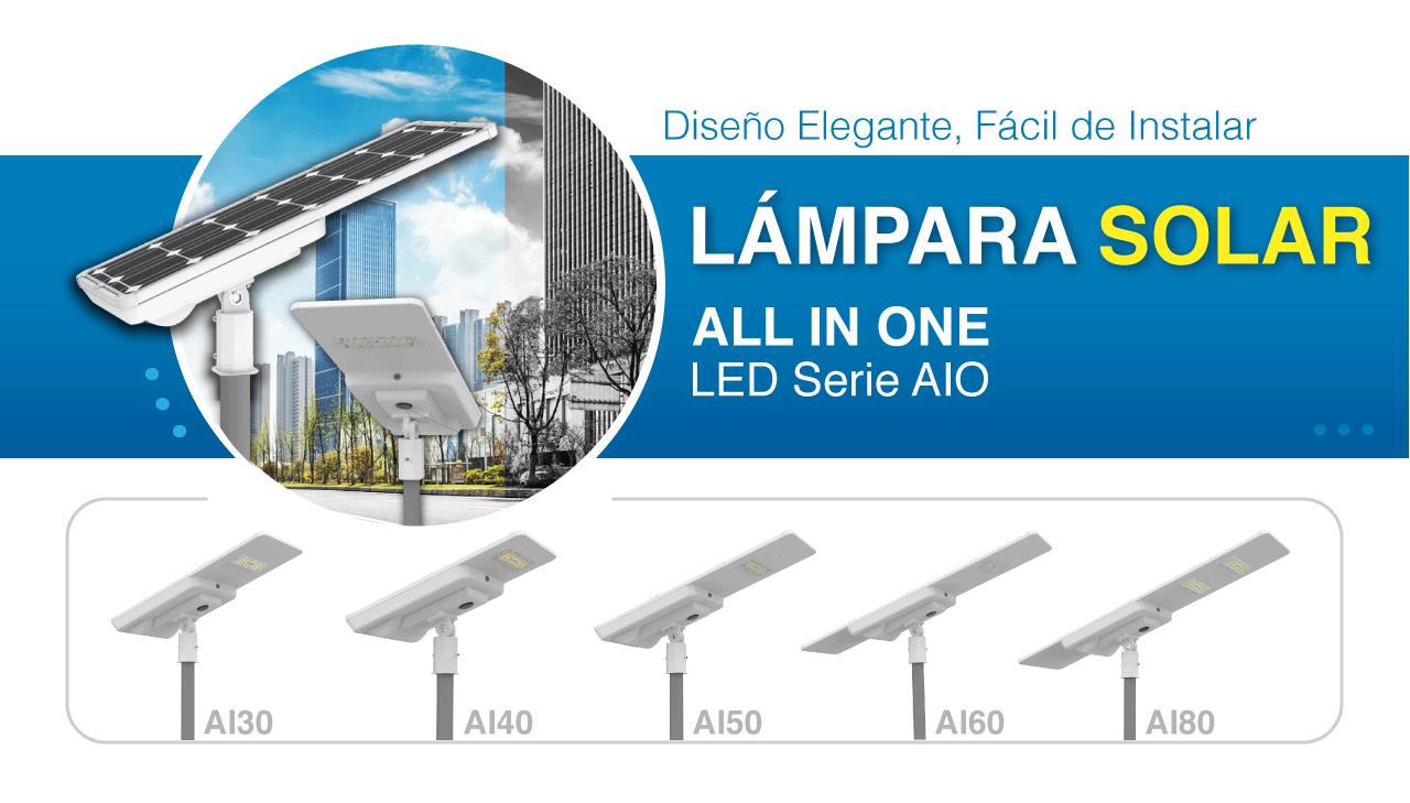 Luminarias Fotovoltaicas solares y en red Electricos del Valle