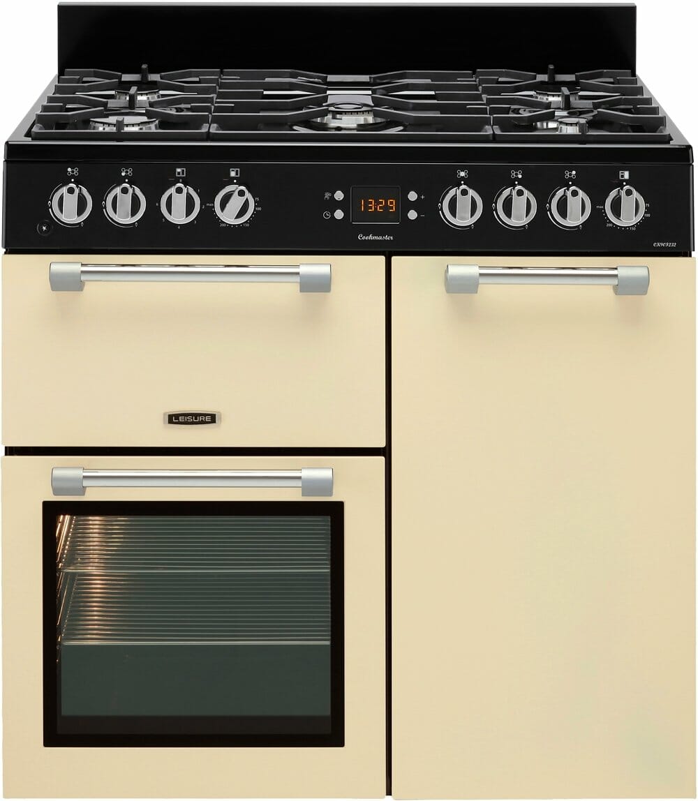 Leisure CK90F232C Dual Fuel Range Cooker Cream ElectroCare Plug