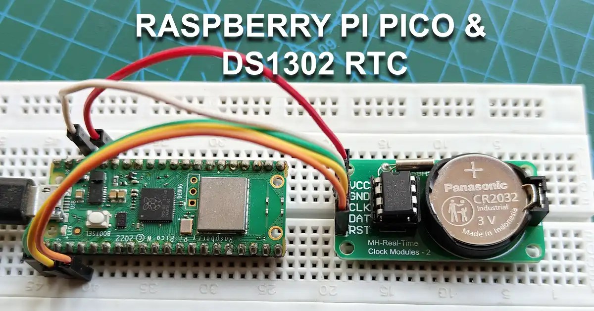 Raspberry Pi Pico RTC DS1302 Tutorial MicroPython Code