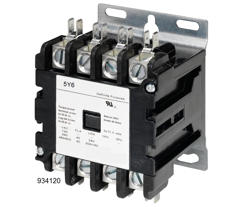 30A 40A 50A contactors 3, 4 pole, NO NC lighting contactor