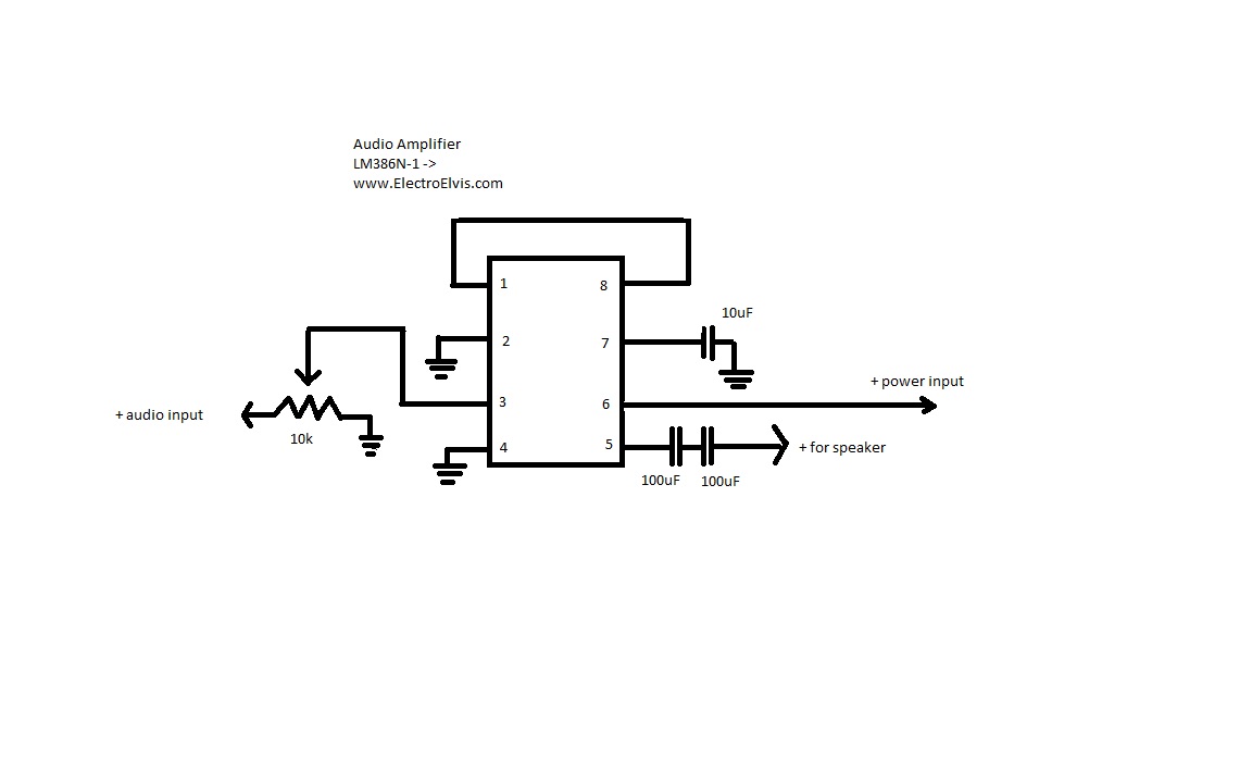 Audio: LM386 Amplifier | Electro Elvis Blog