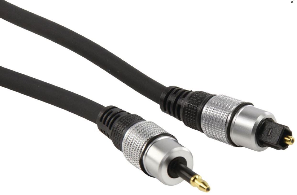 Cable audio optique Toslink à Jack (3.5mm) 2,5 mètres