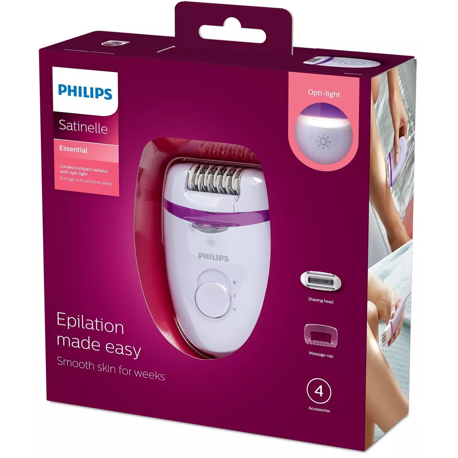 Depiladora Philips BRE 275 Satinelle Electro Layner