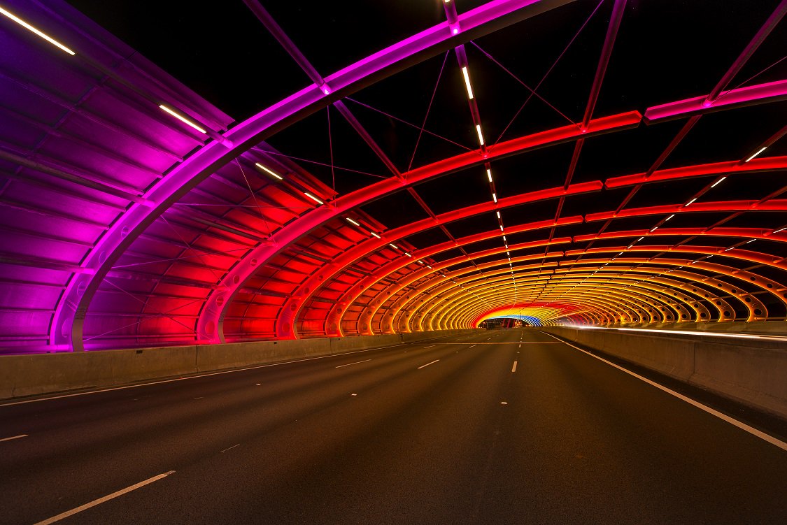 Electrolight — Electrolight lights up Melbourne's CityLink Sound Tube