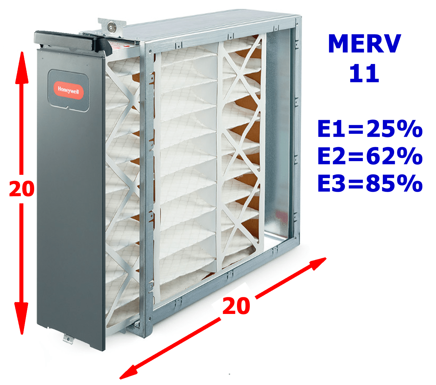 Media Air Cleaner 20 x 20 MERV 11 1400 CFM