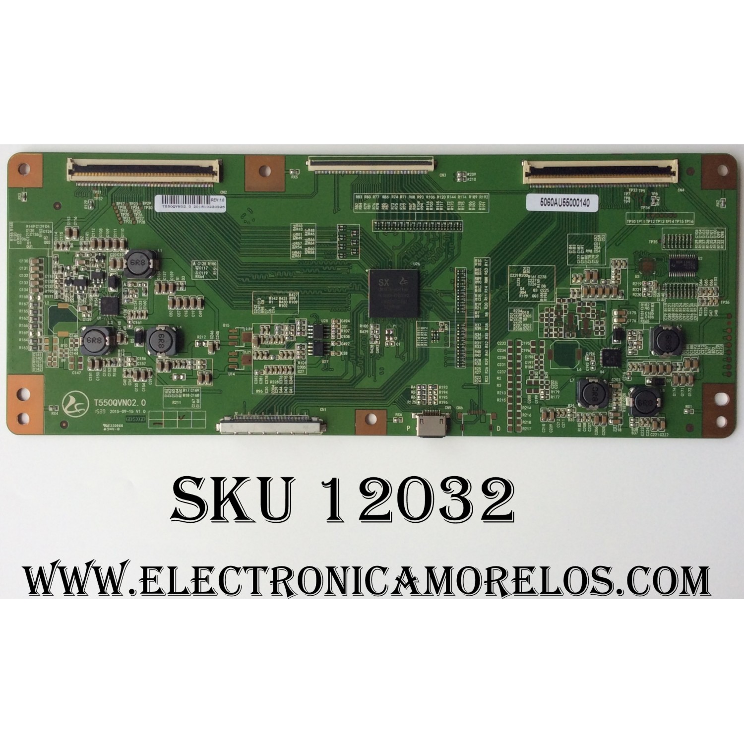 TCON / SCEPTRE 5060AU5500140 / T550QVN02.0 V1.0 / MODELO E55 E555BV