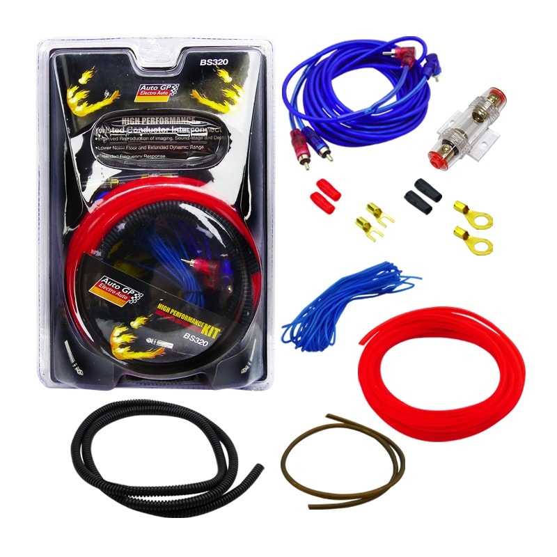 Kit Cables Amplificador Subwoofer High Performance 2000watt