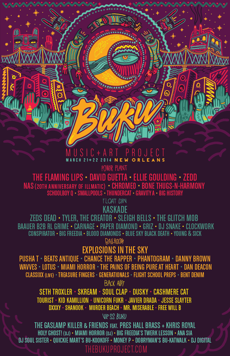 buku music festival 2023 tickets Festival BUKU Music and Art Project New Orleans, La. tickets and