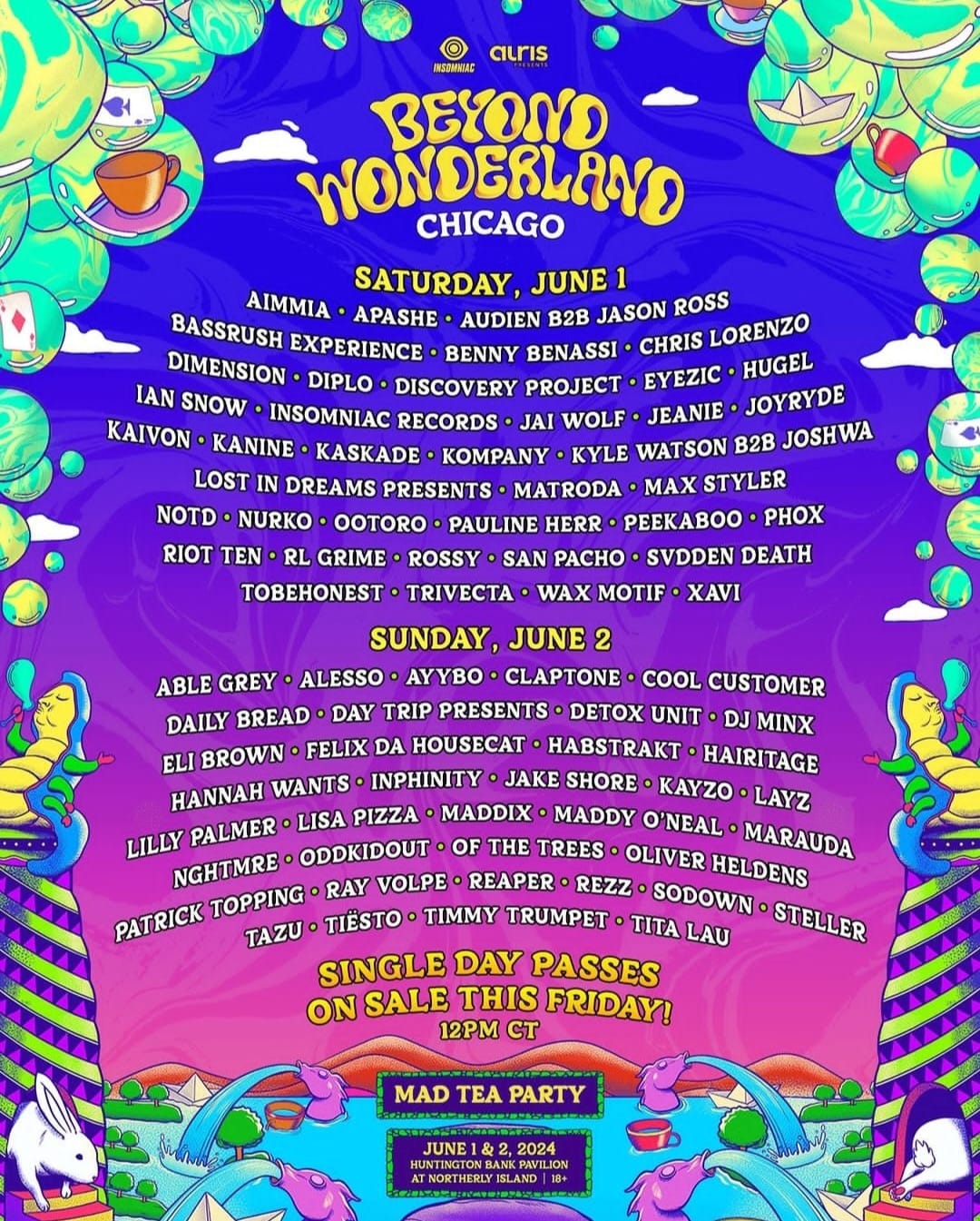 Festival Beyond Wonderland Chicago, Ill. tickets and lineup on Jun 7, 2025 at Northerly Island Electronic Midwest Festival Beyond Wonderland Chicago, Ill. tickets and lineup on Jun 7, 2025 at Northerly Island Electronic Midwest