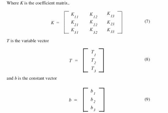 Using a Matrix Inverse Method to Solve a Thermal Resistance Network