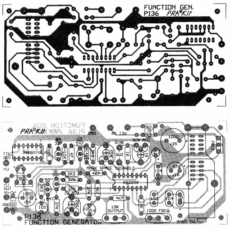 1Hz 1MHz XR2206 Function Generator