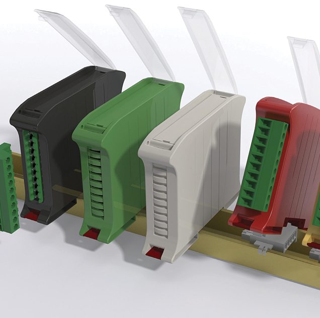 Compact DIN rail mounting enclosure saves space on the Rail, Hitaltech