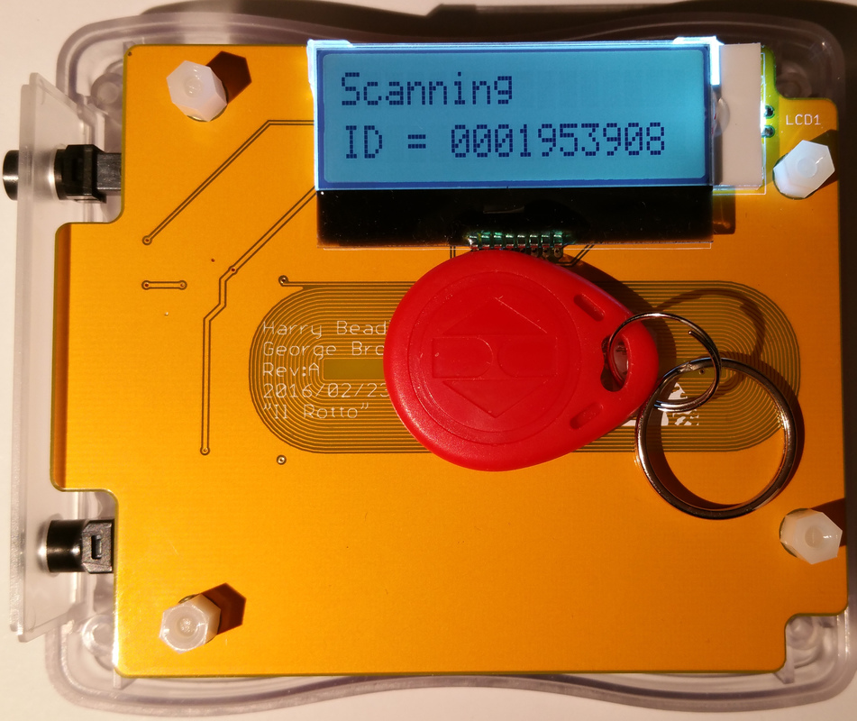 125kHz RFID Tag Reader · Brown