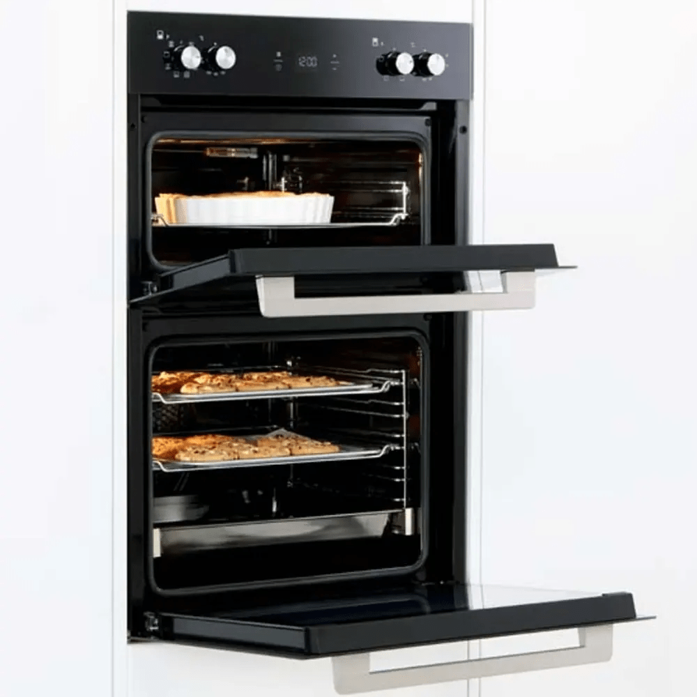 Euromaid Eclipse 600mm Multifunction Double Oven Black EKDO84B