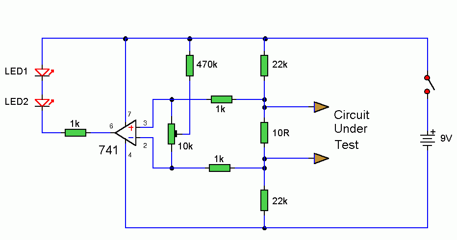 Circuit Connection Tester | Electronic Schematic Diagram