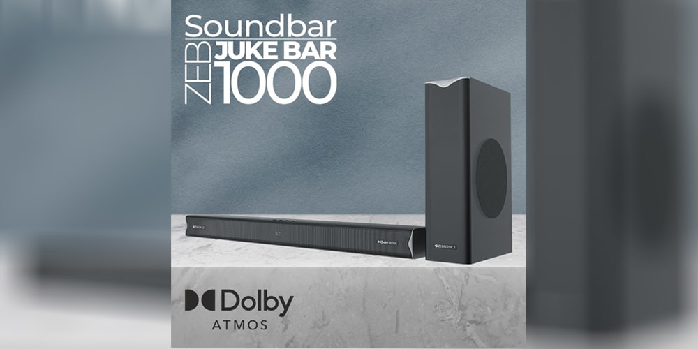 Zebronics Unveils India's Most Affordable Dolby Atmos Soundbar at Rs