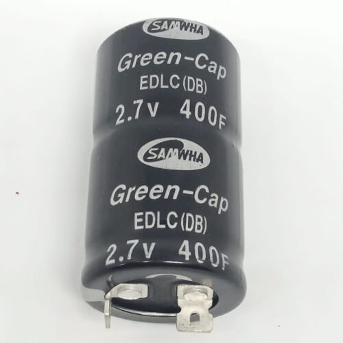400F 2.7V DC Supercapacitor Battery High Frequency Ultra Capacitor for