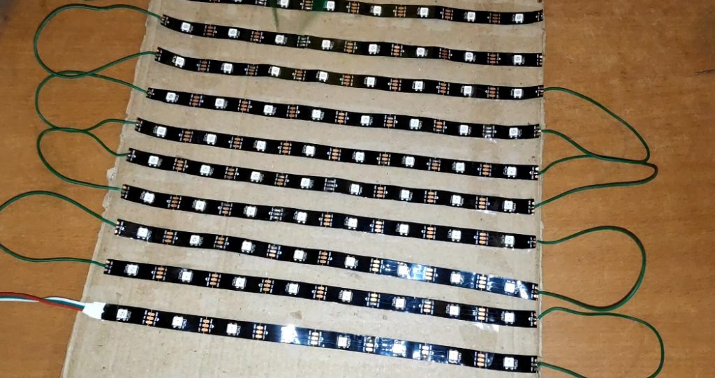 RGB LED strip Display Scrolling text and cool animation