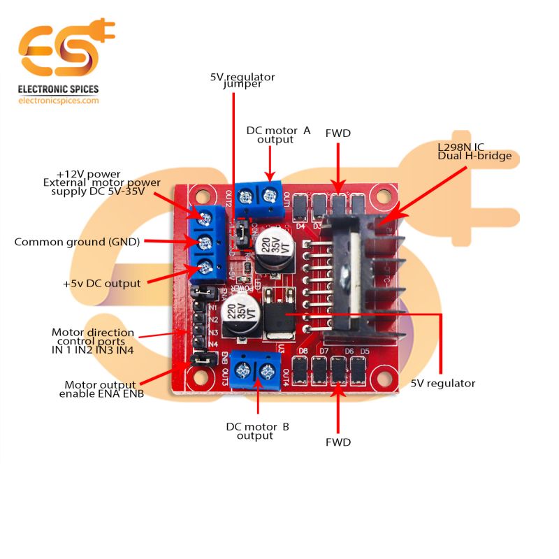 Buy L298 Motor Driver Circuit Board stepper motor driver