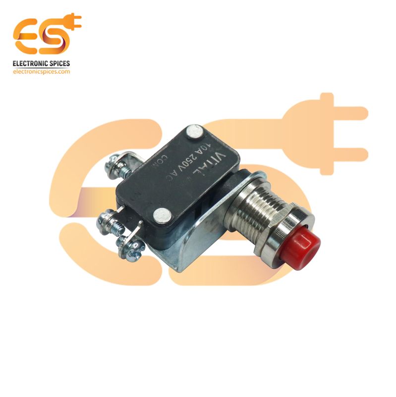 Buy Push Micro Limit Switch Screw Type, 10A 250V AC Pack of 1 at