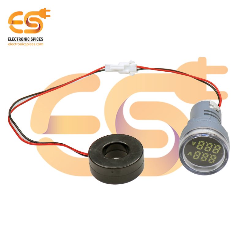 Buy 50V To 500V 0100A Ac Digital Voltage And Ampere Meter White Led