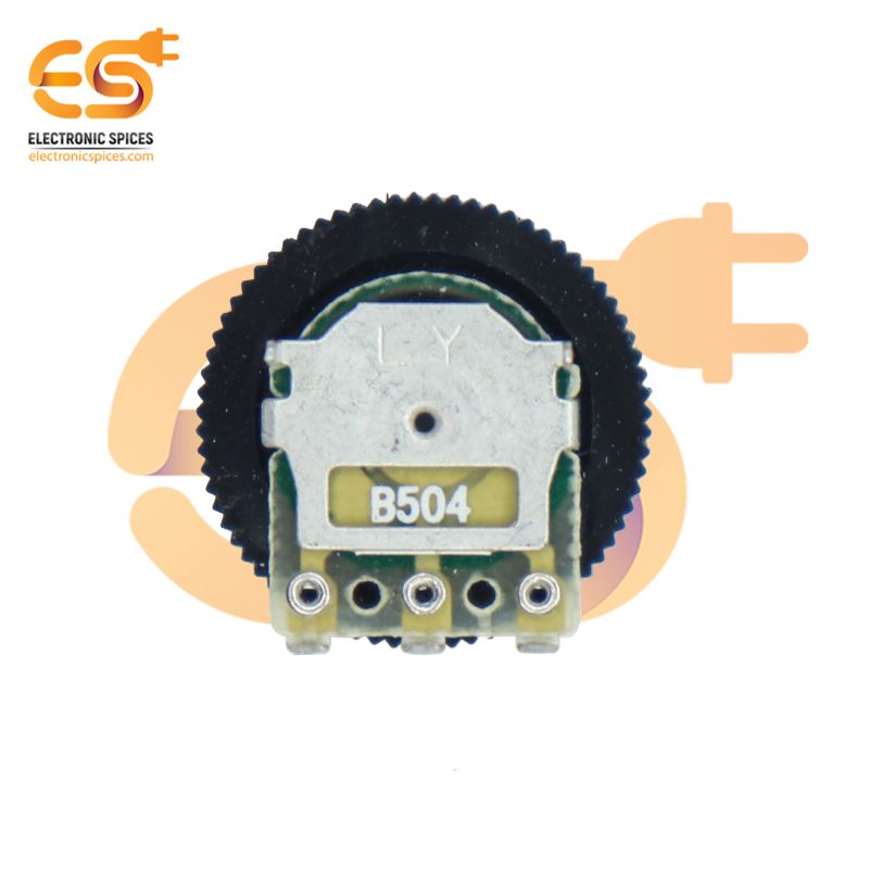 Buy 500K ohm 3 Pin Round Dial Rotary Potentiometer Pack of 50