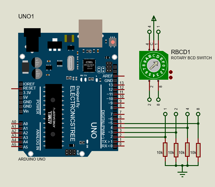 Rotary BCD Switch Library Model for Proteus8 - Download Free