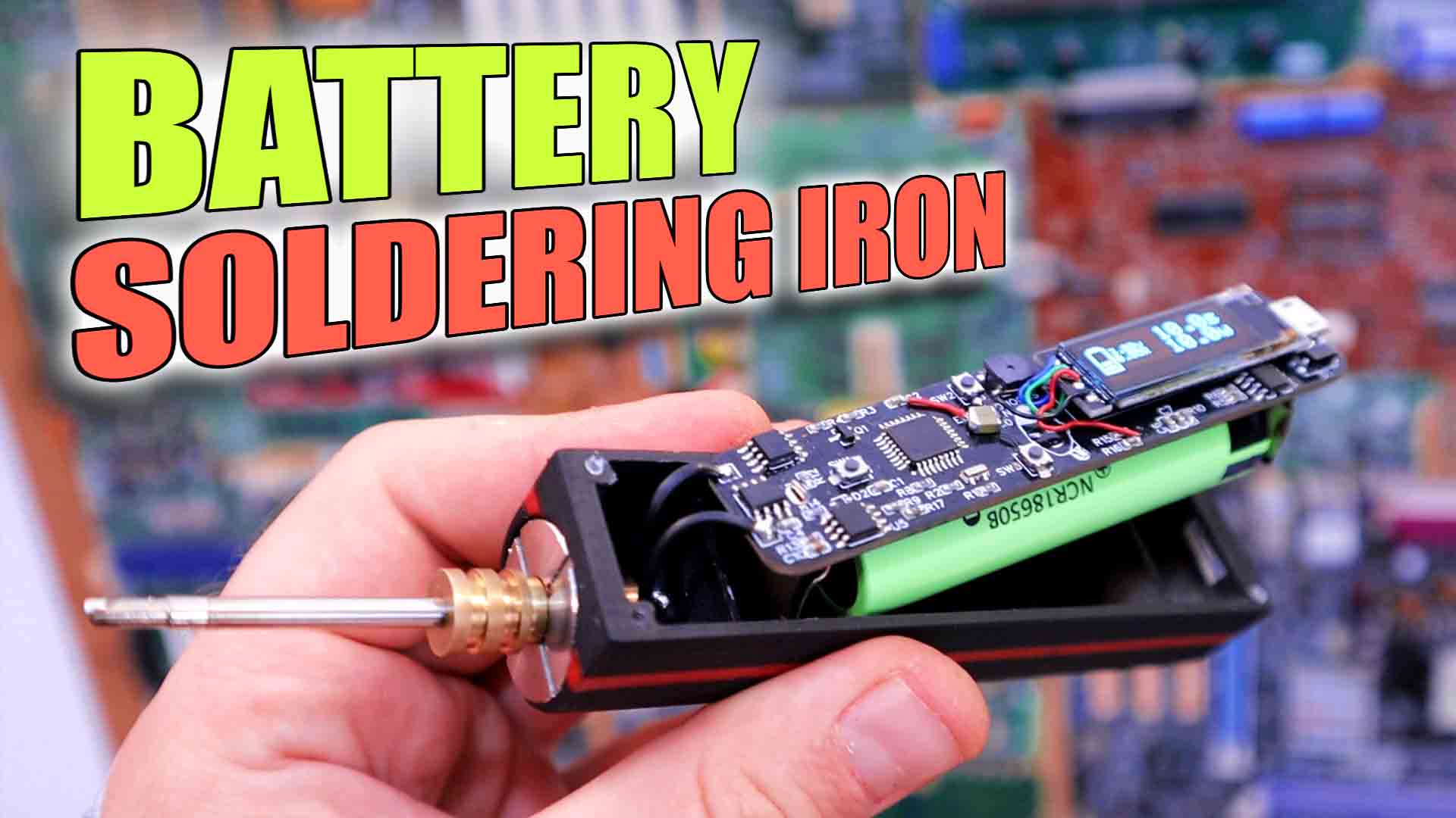 Battery Portable Soldering Iron Homemade PCB Arduino Code