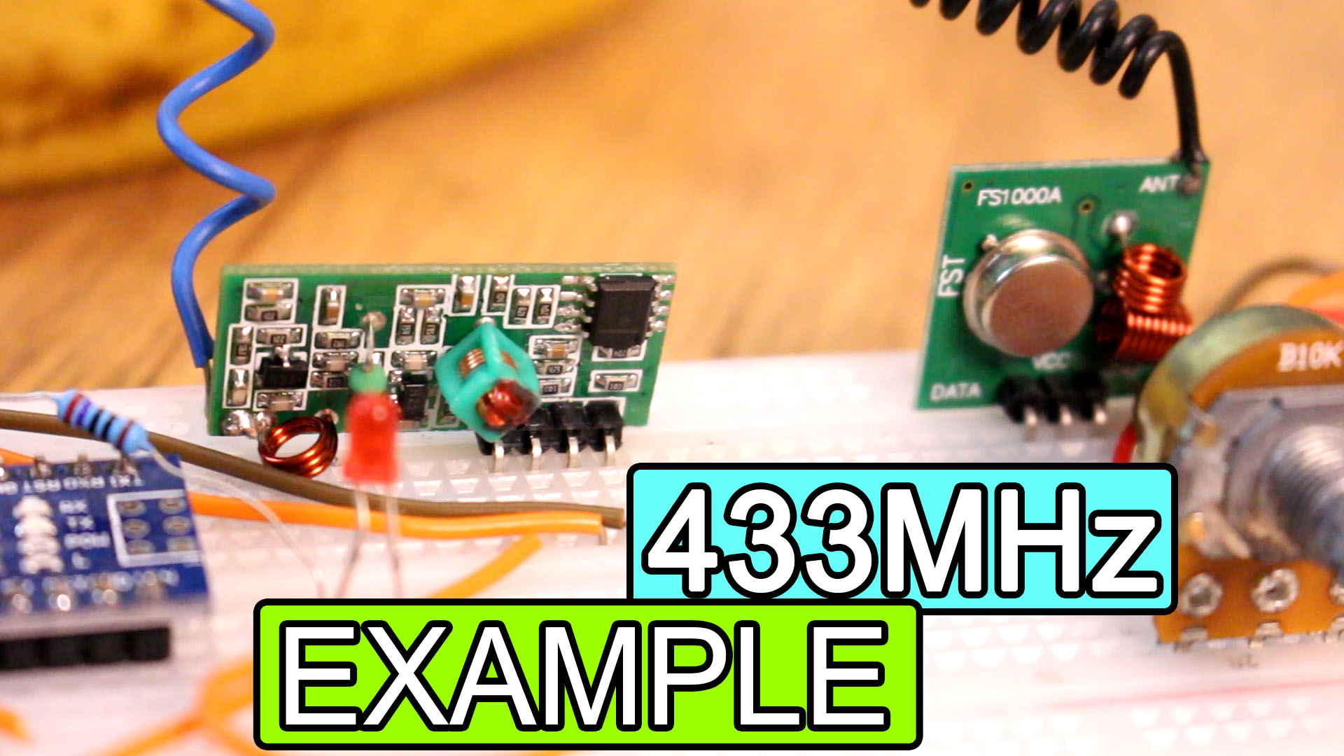 Arduino 433Mhz virtualWire radio example 2019 library range