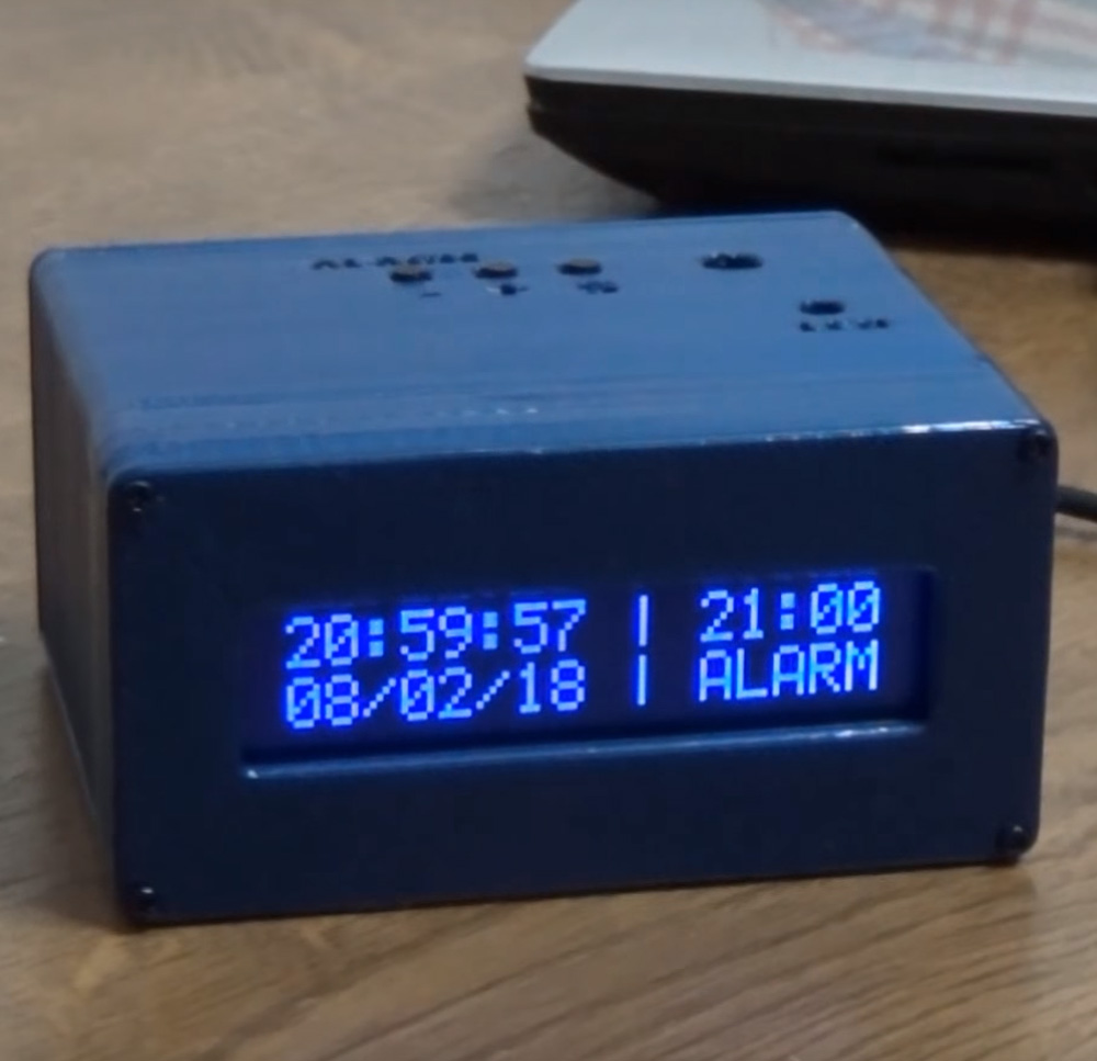 PCB prototype JLCPCB ARDUINO DIGITAL CLOCK WITH ALARM