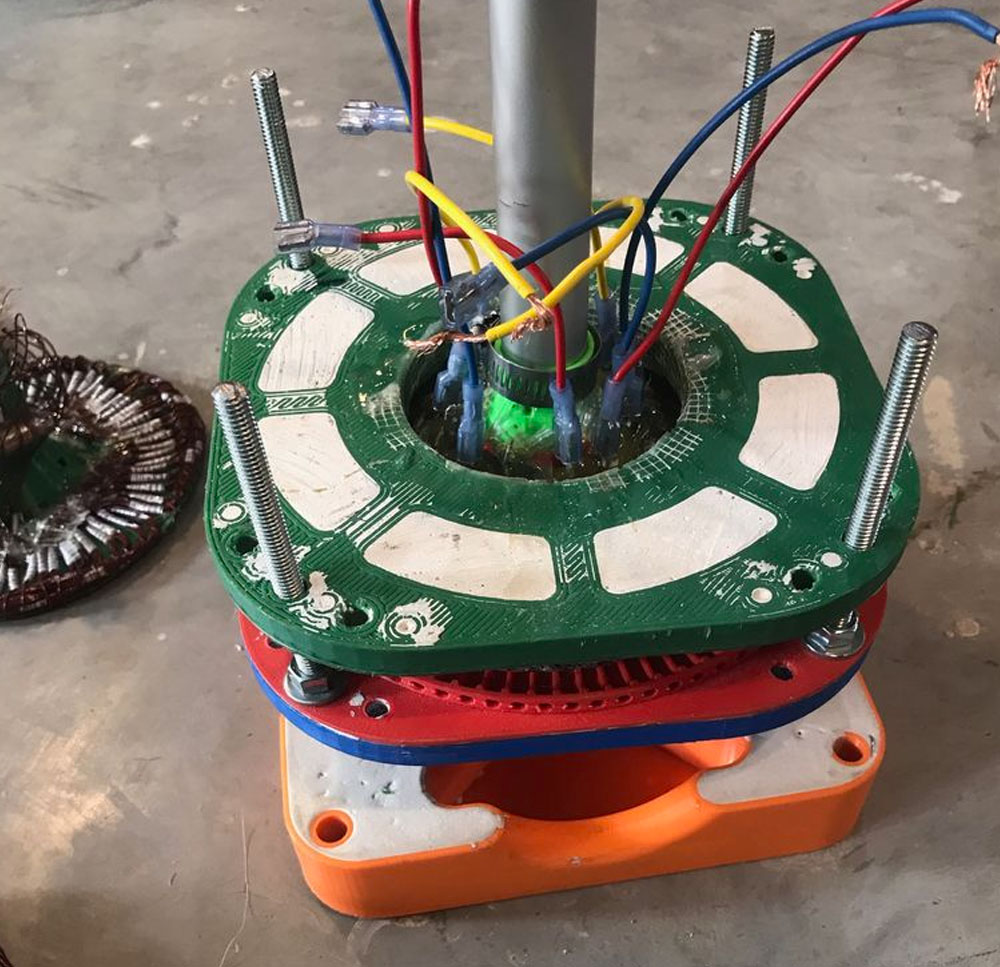 PCB prototype JLCPCB 3D PRINTED AXIAL FLUX ALTERNATOR AND DYNAMOMETER