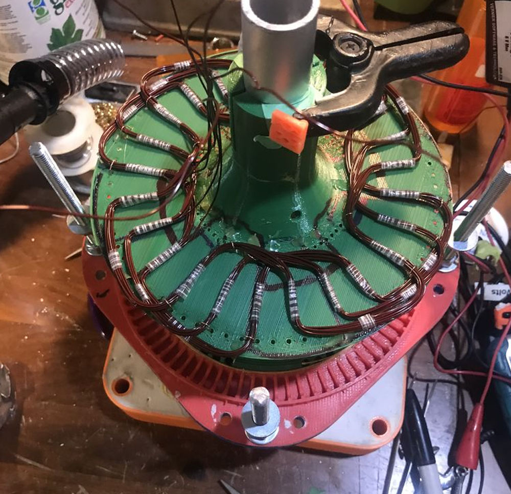 PCB prototype JLCPCB 3D PRINTED AXIAL FLUX ALTERNATOR AND DYNAMOMETER