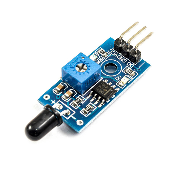 Interfacing IR Flame Sensor with Arduino Electropeak
