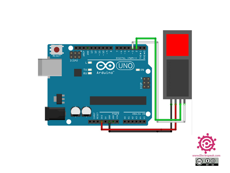 Interfacing R305 Optical Fingerprint Module with Arduino Electropeak