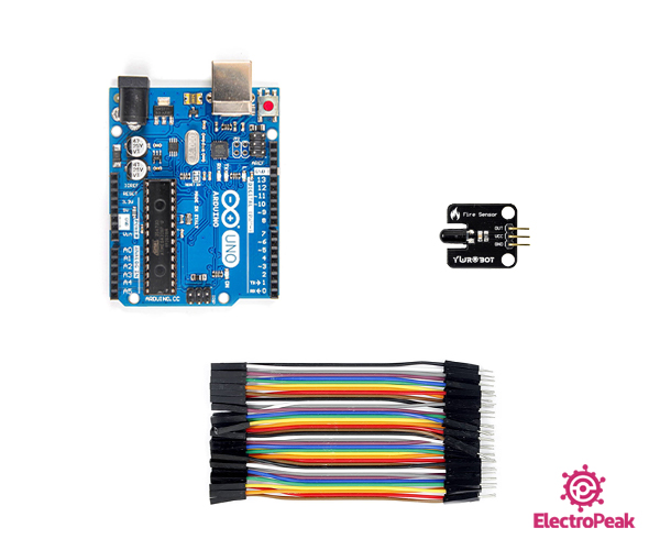 Interfacing IR Flame Sensor Analog Output with Arduino Electropeak