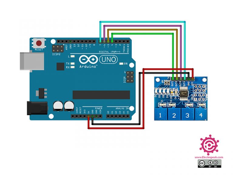 Interfacing TTP224 4 Channel Capacitive Touch Sensor